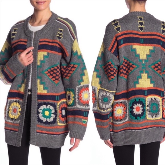 Free People Sweaters - Free people Santa Rose crochet sweater cardigan
